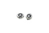 White Bronze Plated 6.75x6mm Q Alphabet Bead