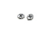 White Bronze Plated 6.75x6mm X Alphabet Bead