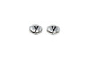 White Bronze Plated 6.75x6mm Y Alphabet Bead