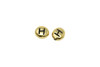 Gold Plated 6.75x6mm H Alphabet Bead