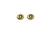 Gold Plated 6.75x6mm O Alphabet Bead