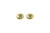 Gold Plated 6.75x6mm X Alphabet Bead