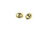 Gold Plated 6.75x6mm Z Alphabet Bead
