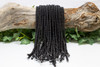 Black Lava Rock Coated Natural 4mm Round