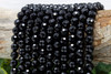 Black Onyx A Grade Polished 10mm Faceted Round - 64 Cut