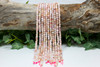 Pink Opal Polished 4mm Faceted Cube