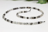 Tourmalinated Quartz Polished 4mm Faceted Cube