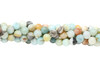 Amazonite Multi Color Polished 8mm Round - 2.2mm Large Hole