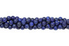 Lapis A Grade Dyed Polished 10mm Round