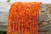 Orange Zircon CZ Grade AA Polished 3mm Faceted Round