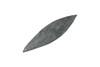 Buffalo Horn Matte 70x72mm Curved Leaf - Top Drilled