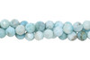 Larimar Polished 9mm Faceted Round