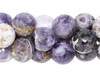 Chevron Amethyst Polished 18mm Faceted Round