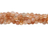 Sunstone Polished 4mm Faceted Round - Dark