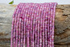Ruby Polished 2-3mm Faceted Rondelle