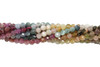 Tourmaline Multi Color Polished 3mm Faceted Round