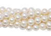 White Freshwater Pearls 7-8mm Semi Round