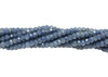 Blue Sapphire Polished 2.5x2mm Faceted Rondelle