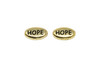 Gold Plated 10.75x6mm Hope Bead