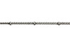 Antique Silver 2mm Satellite Curb Chain - Sold By 6 inches