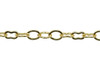 Gold Plated 5x3mm Peanut Link Chain - Sold By 6 inches