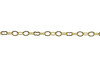 Gold Plated 5x3mm Peanut Link Chain - Sold By 6 inches