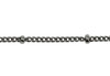 Gunmetal 2mm Satellite Curb Chain - Sold By 6 inches