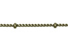 Antique Brass 2mm Satellite Curb Chain - Sold By 6 inches