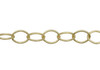 Satin Hamilton Gold 6x5mm Oval Cable Chain - Sold By 6 inches