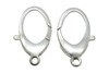Sterling Silver 11x21.5mm Oval Clasp