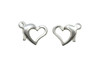Sterling Silver 9.5x8mm Heart Clasp