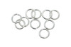 Sterling Silver 6mm Round 19 Gauge OPEN Jump Rings - 10 Pieces