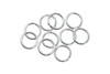 Sterling Silver 8mm Round 18 Gauge OPEN Jump Rings - 10 Pieces