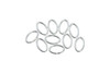 Sterling Silver 4.1x6.4mm Oval 21 Gauge OPEN Jump Rings - 10 Pieces