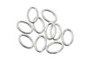 Sterling Silver 6.4x9.6mm Oval 16 Gauge OPEN Jump Rings - 10 Pieces