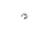 Sterling Silver 4mm Crimp Covers - 10 Pieces