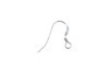 Sterling Silver Flat Ear Wires with Coil - 2 Pair