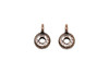 Copper Plated Hammered Spacer Bail