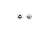 Sterling Silver Polished 5mm Mirror Beads - 10 Pieces