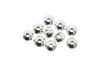 Sterling Silver Polished 4.5x3mm Saucer Beads - 10 Pieces
