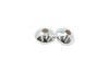 Sterling Silver Polished 5.7x3.5mm Saucer Beads - 10 Pieces