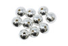 Sterling Silver Polished 6.7x4.6mm Saucer Beads - 10 Pieces