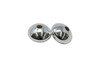 Sterling Silver Polished 6.7x4.6mm Saucer Beads - 10 Pieces