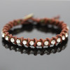 Leather Tennis Bracelet Kit - Brown
