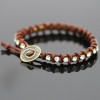 Leather Tennis Bracelet Kit - Brown