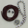 Leather Tennis Bracelet Kit - Brown