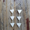 White Sea Shell Polished 12mm Triangle