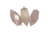Rose Quartz Polished 15x35mm Prism Pendant