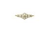 Gold Micro Pave 13x35mm Floral Connector
