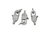 Silver 20x10mm Micro Pave Lobster Clasp